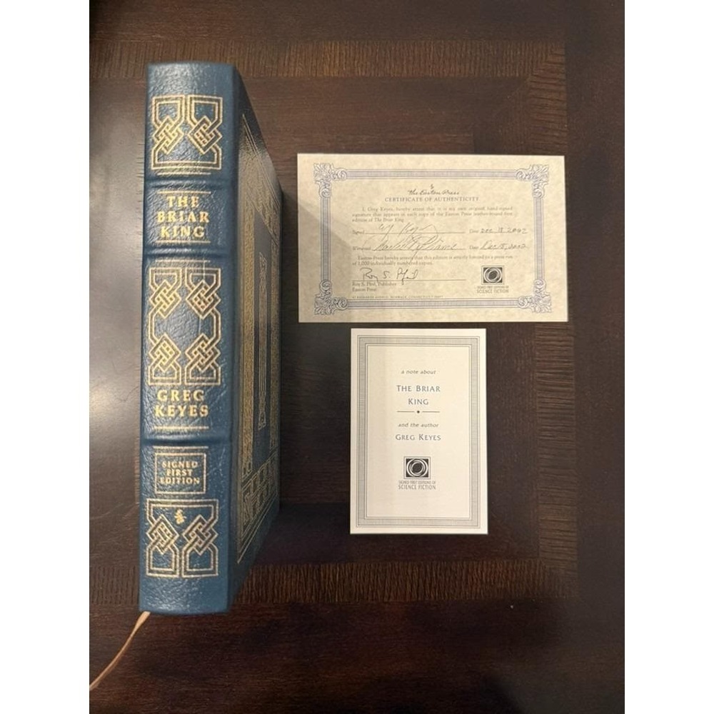 Signed Easton Press The Briar King Greg Keyes 1st Ed Leather #200/1000 COA